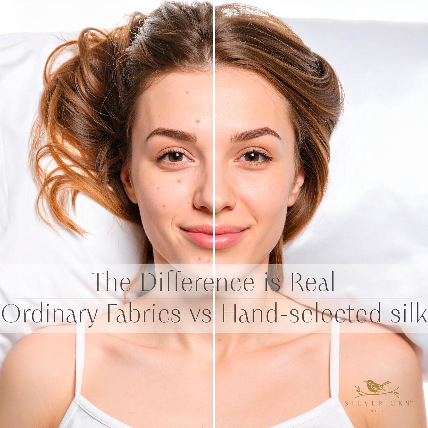 Funda de Almohada de Seda 100% Morera Stevepicks 20x66 cm