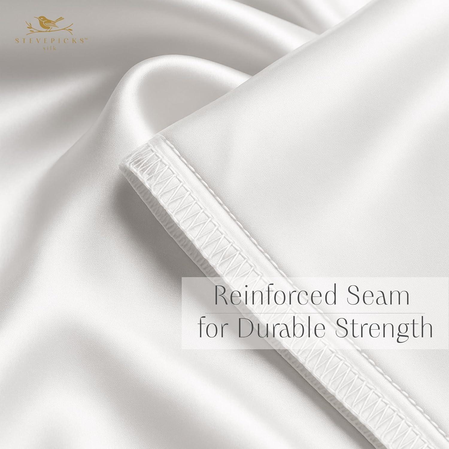 Funda de Almohada de Seda 100% Morera Stevepicks 20x66 cm