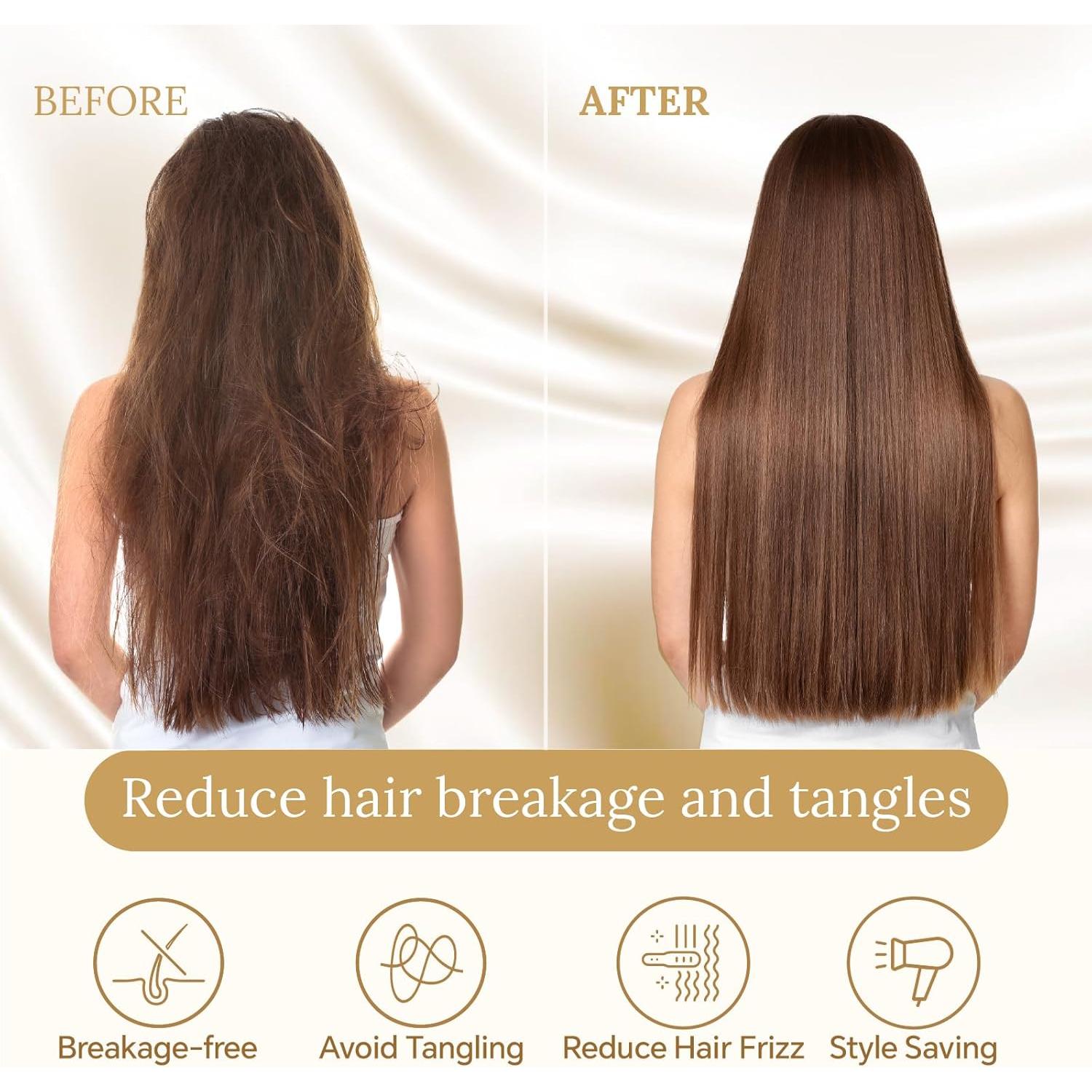 Funda de Almohada de Seda INFIIXSO Estándar 50.8x66 cm Gris Claro