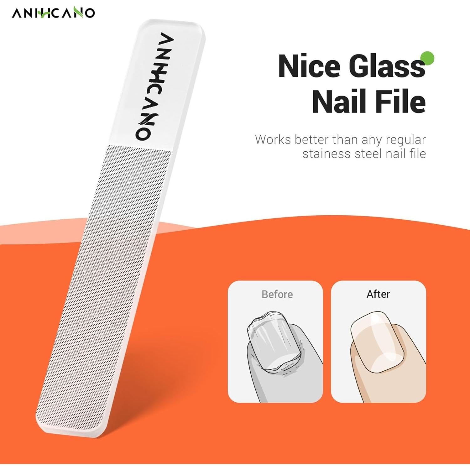 Juego de Cortauñas Profesional ANIHCANO - 3 Piezas, Acero Inoxidable