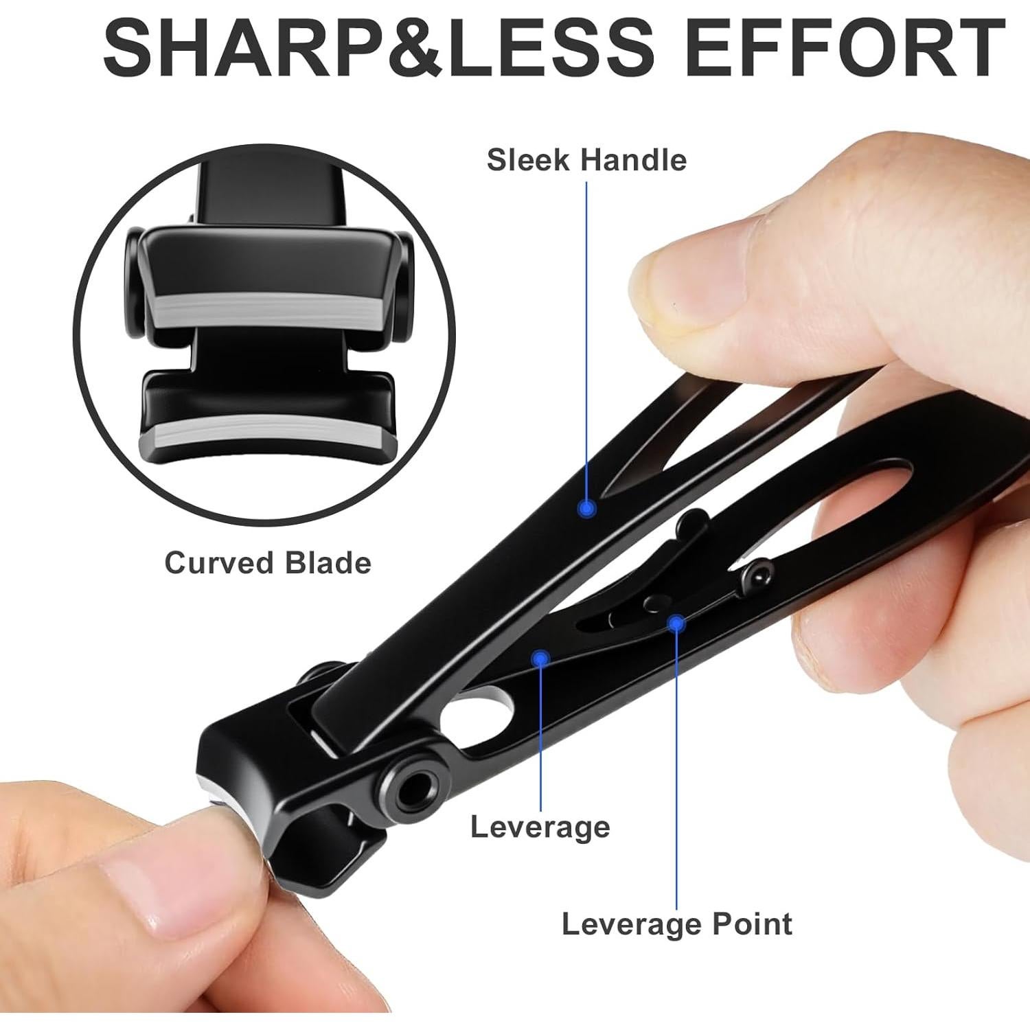 Cortauñas Profesional Vepkuso para Uñas Gruesas - Ergonómico