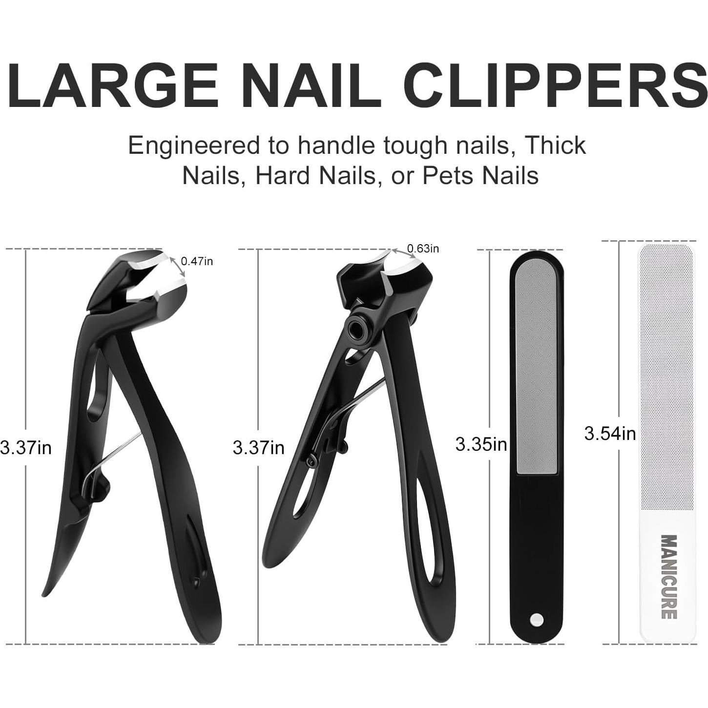 Cortauñas Profesional Vepkuso para Uñas Gruesas - Ergonómico