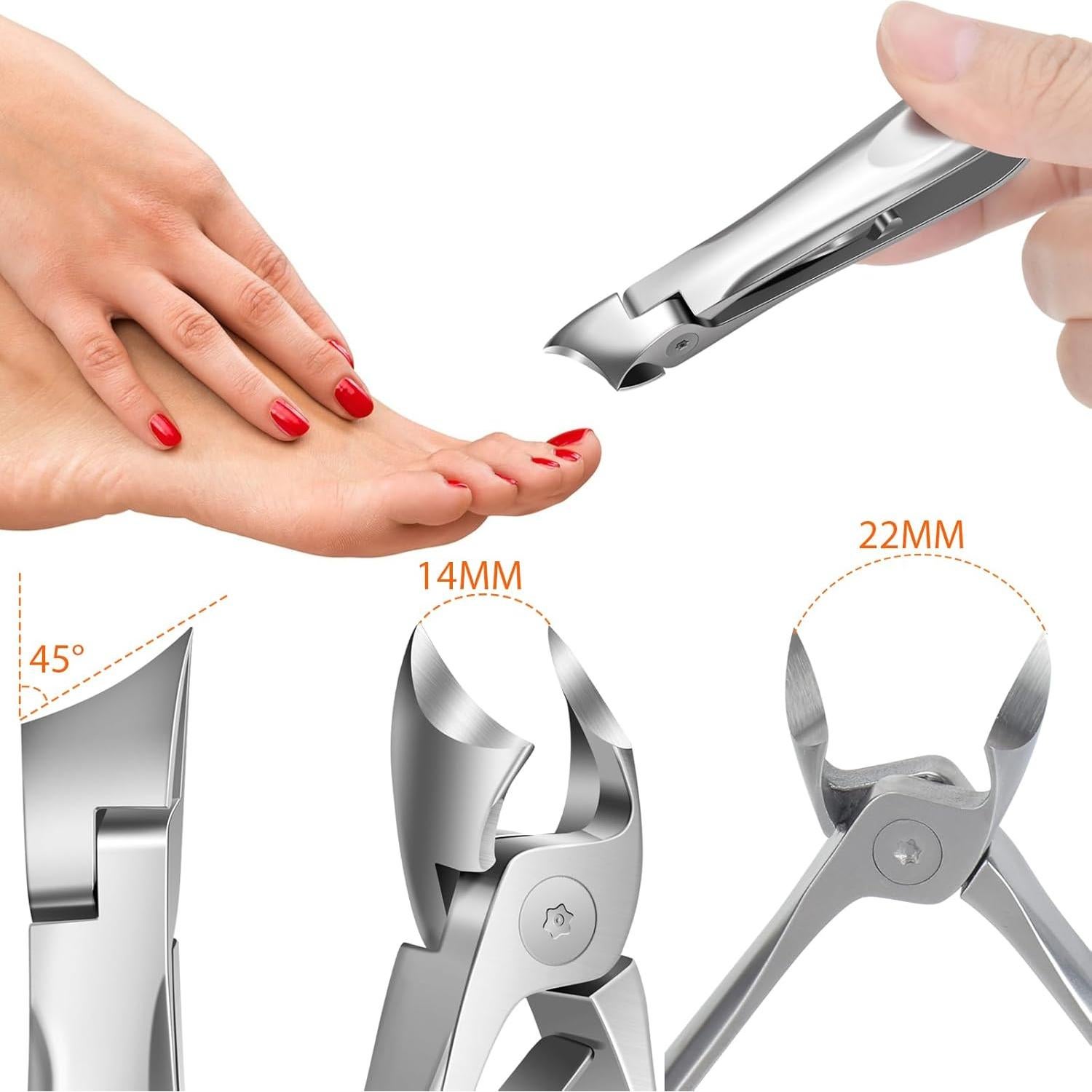 Cortauñas TOESCARE Profesional para Uñas Gruesas y Encarnadas