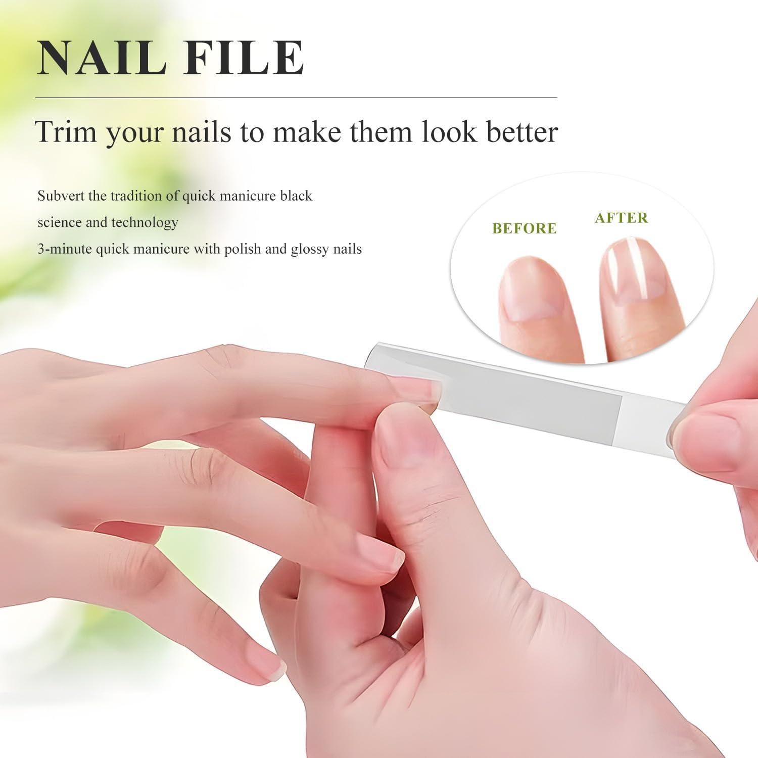 Lima de Vidrio TORMEN 2 Pcs para Pies y Uñas - Exfoliación Suave