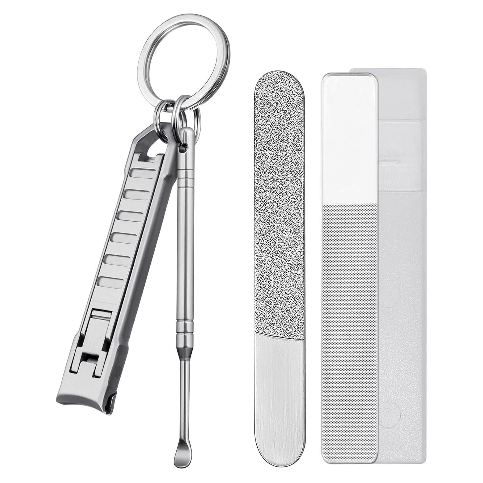 Cortauñas Plegable VOGARB Ultra Delgado para Manos y Pies