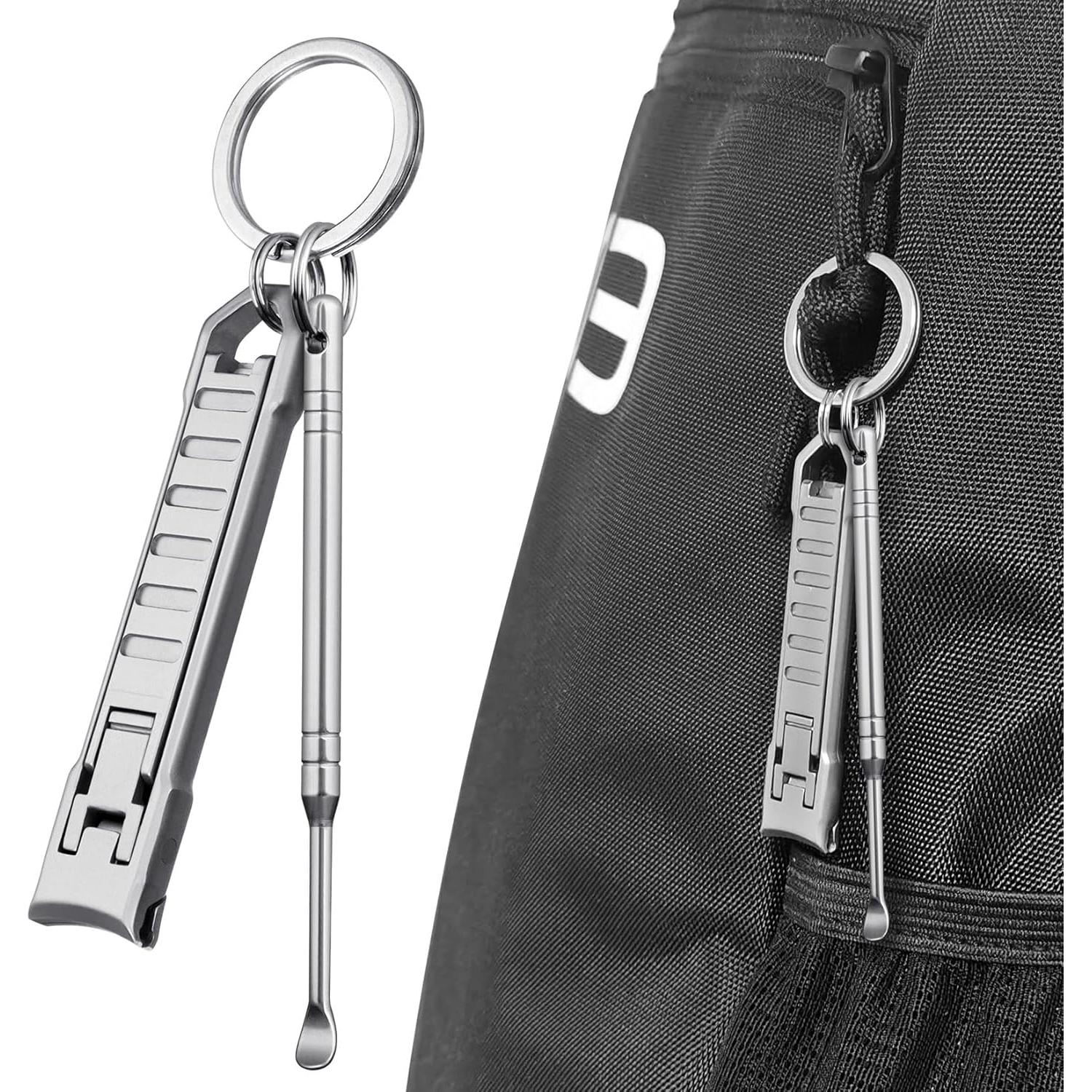 Cortauñas Plegable VOGARB Ultra Delgado para Manos y Pies