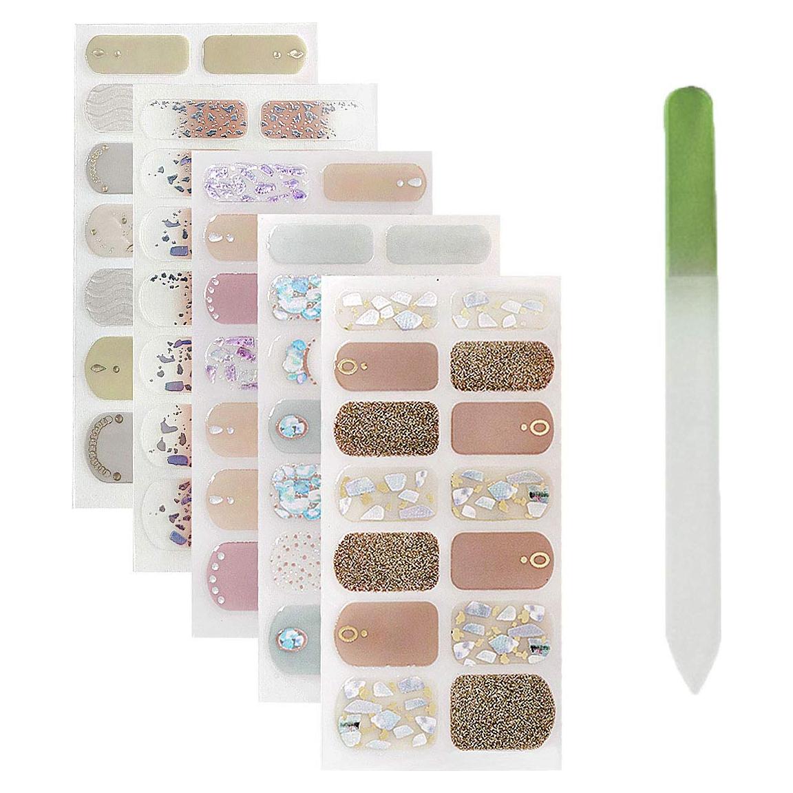 Pegatinas de Uñas SIUSIO 70 Pcs 5 Hojas DIY Navidad