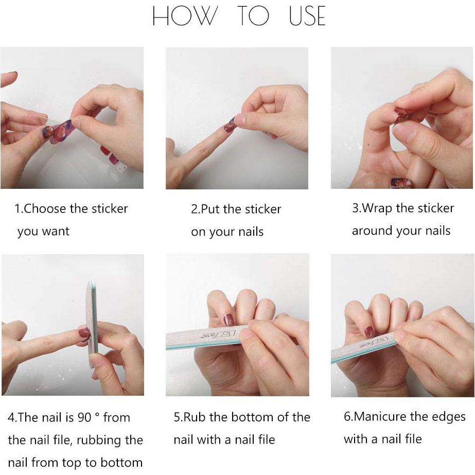 Pegatinas de Uñas SIUSIO 70 Pcs 5 Hojas DIY Navidad