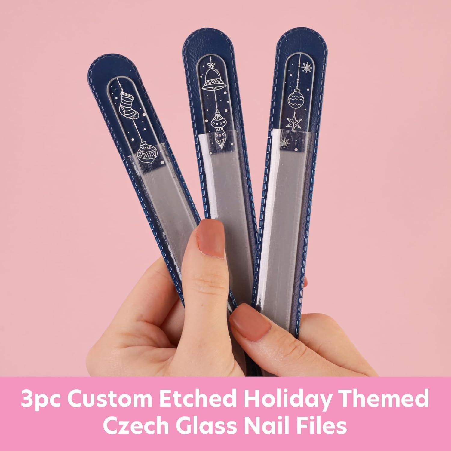 Juego de 3 Limadoras de Uñas de Vidrio Checo Bona Fide Beauty