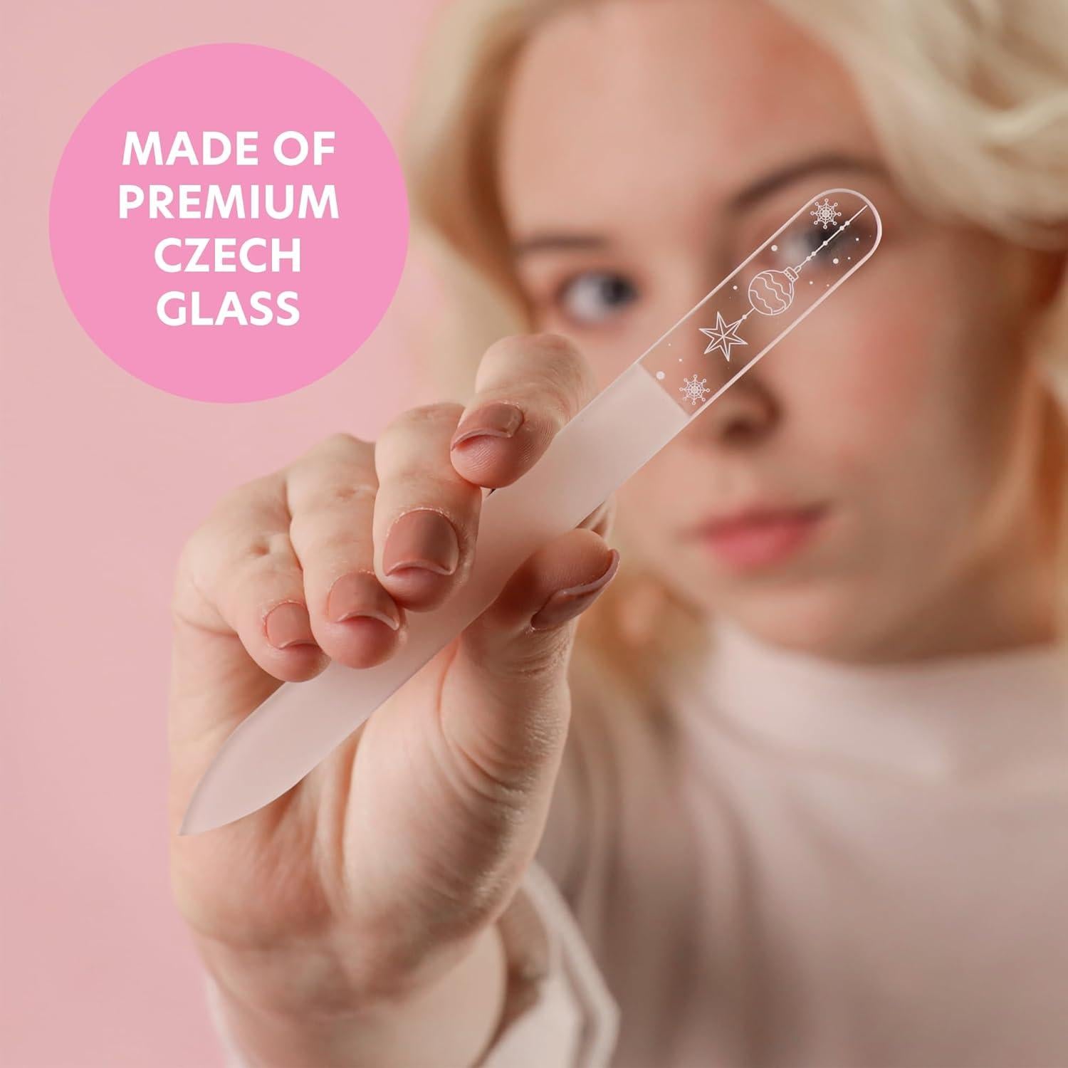 Juego de 3 Limadoras de Uñas de Vidrio Checo Bona Fide Beauty