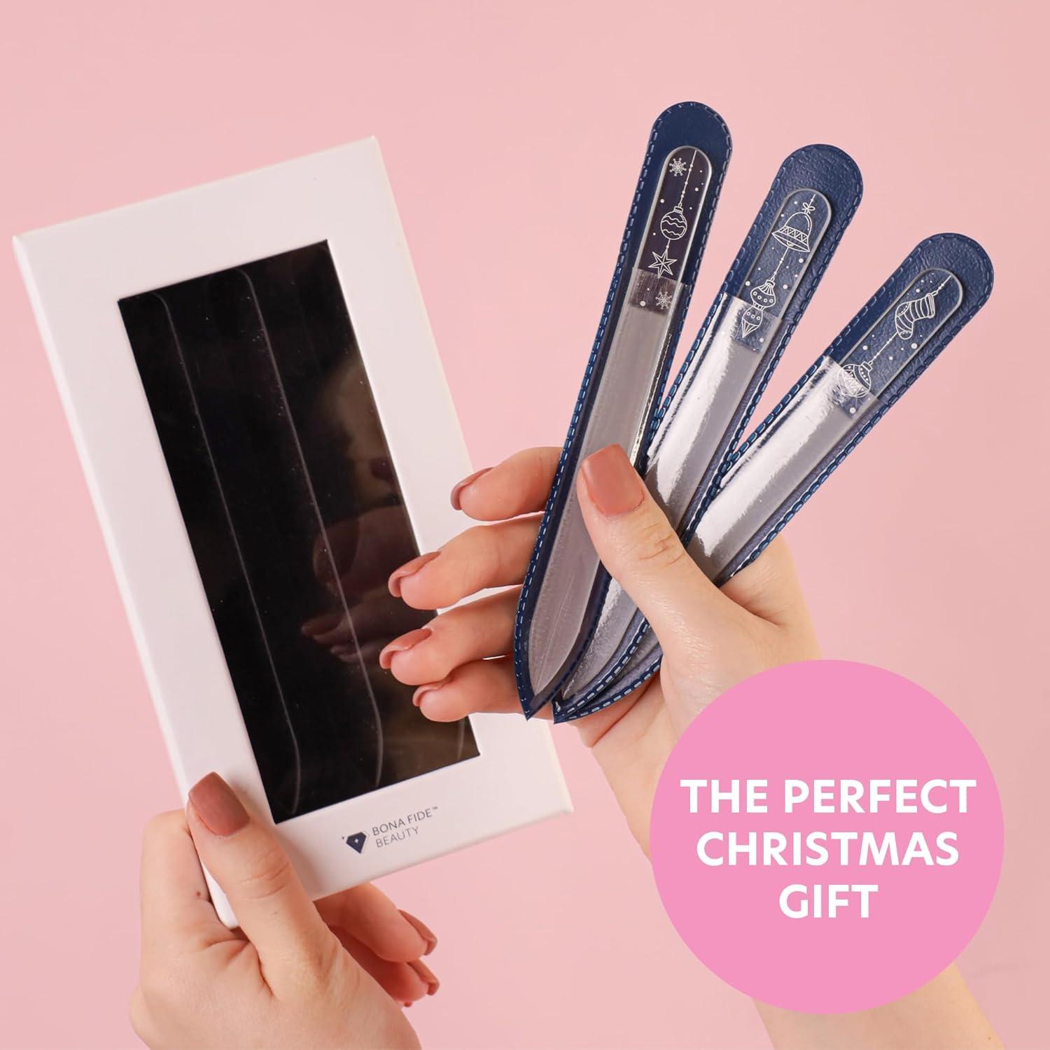 Juego de 3 Limadoras de Uñas de Vidrio Checo Bona Fide Beauty