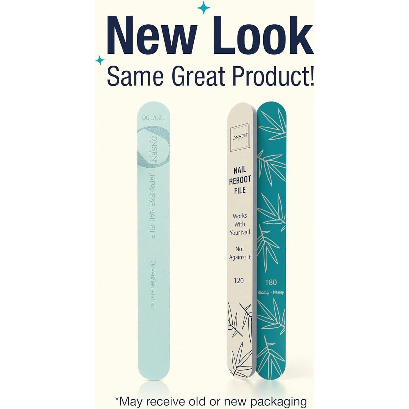 Limas de Uñas Onsen Secreto - Paquete Profesional de 6 Unidades 120/180 Grano