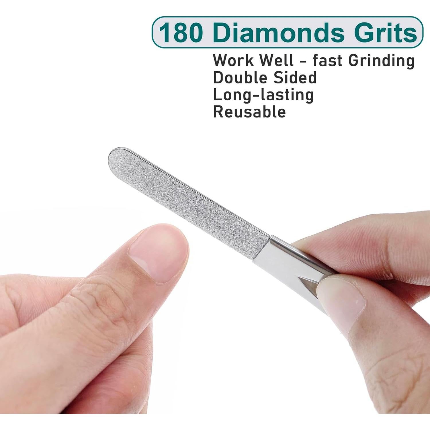 Juego de Lima de Uñas VOGARB 5 Piezas Metal y Vidrio