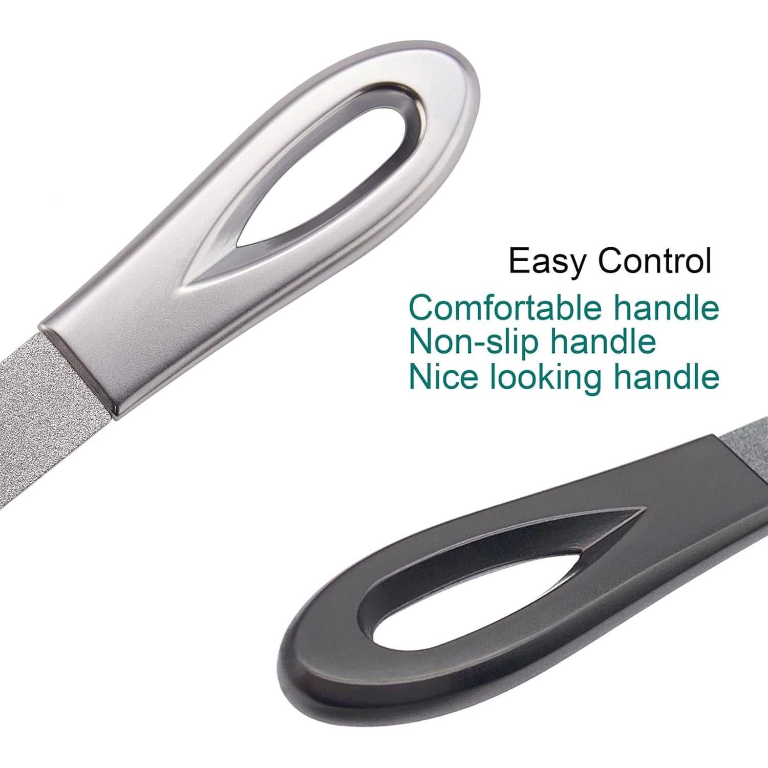 Juego de Lima de Uñas VOGARB 5 Piezas Metal y Vidrio