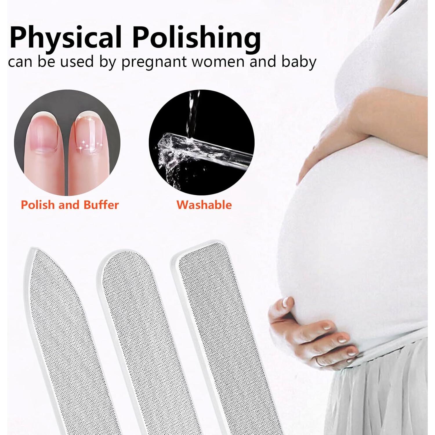 Juego de Lima de Uñas VOGARB 5 Piezas Metal y Vidrio