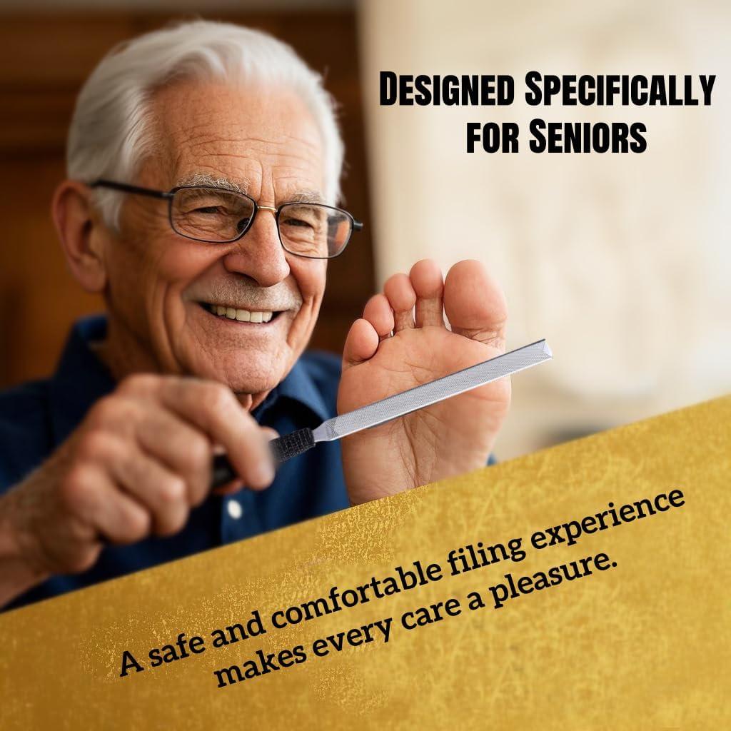 Lima de Uñas de Pies IDOU 2 Piezas Acero Inoxidable 17.78 cm