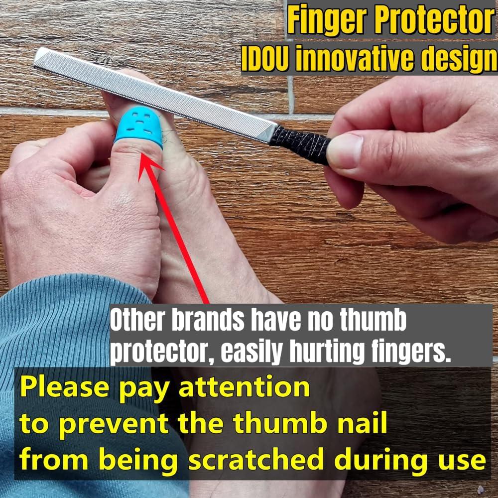 Lima de Uñas de Pies IDOU 2 Piezas Acero Inoxidable 17.78 cm