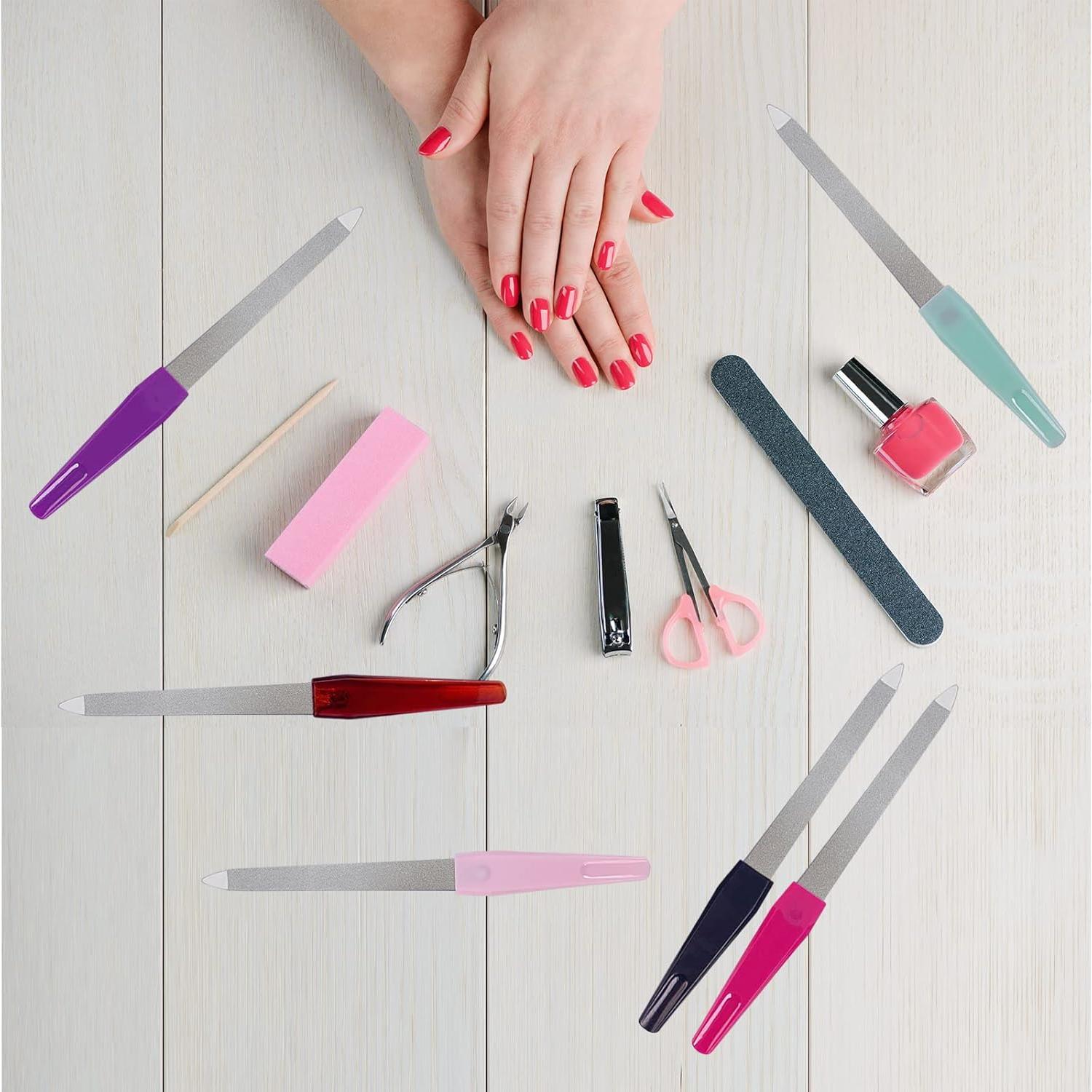 Limas de Uñas de Metal GigaGround - 6 Pcs Acero Inoxidable