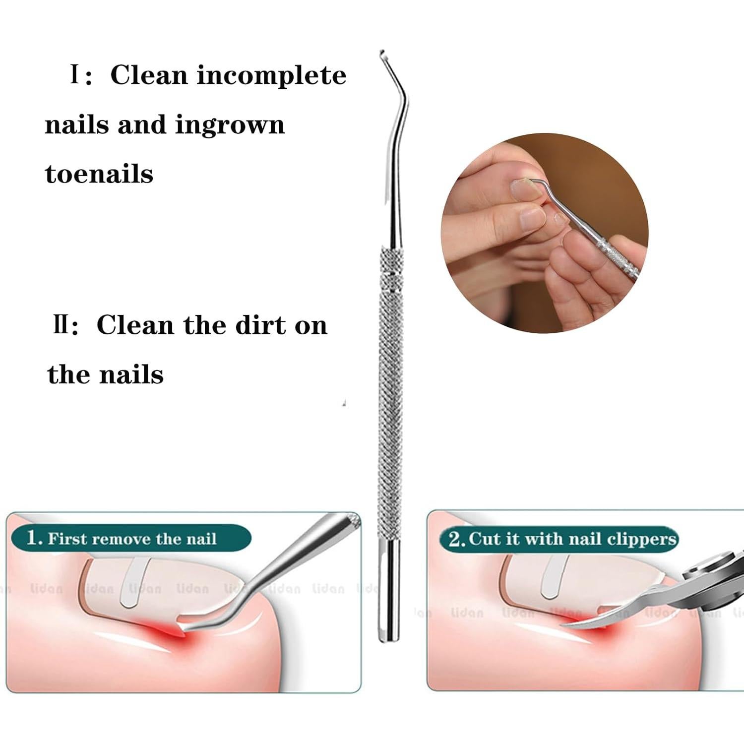 Juego de 5 Piezas Cortauñas SeleneTenderaes Acero Inoxidable