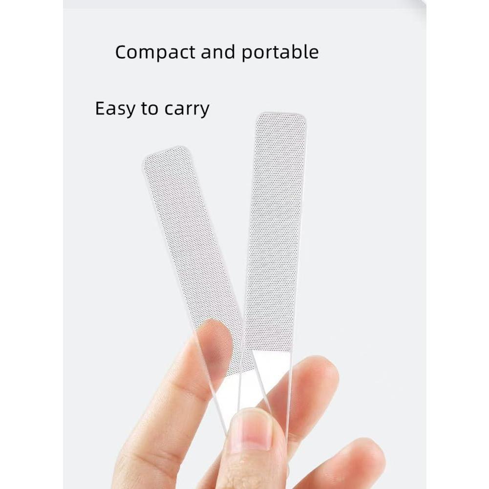 Premium Glass Nail File (2-Pack) – Nail Files,for Natural Nails, Nano Glass File with Case，Suitable for polishing Fingers or Toes，Essential Nail Care Tool for Women