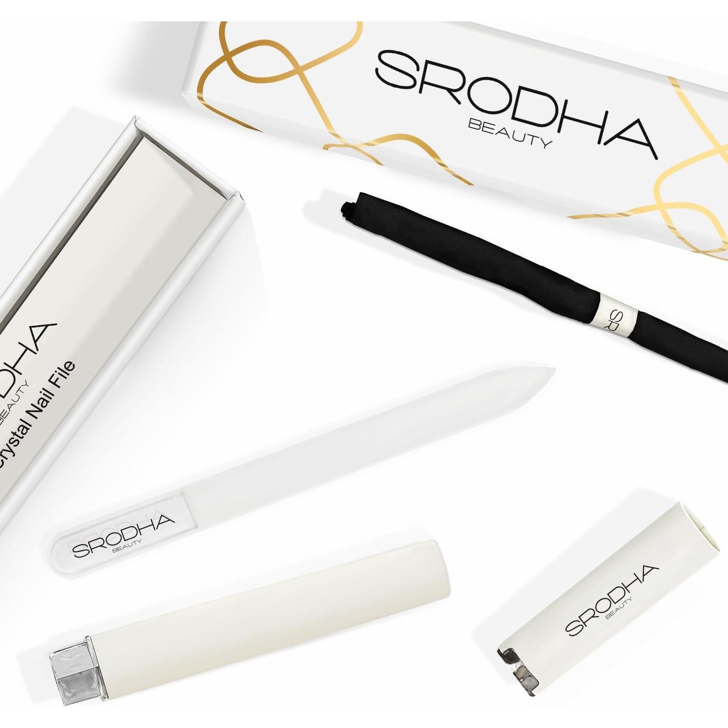 Juego de Lima de Uñas de Cristal SRODHA - 3 Piezas Profesional