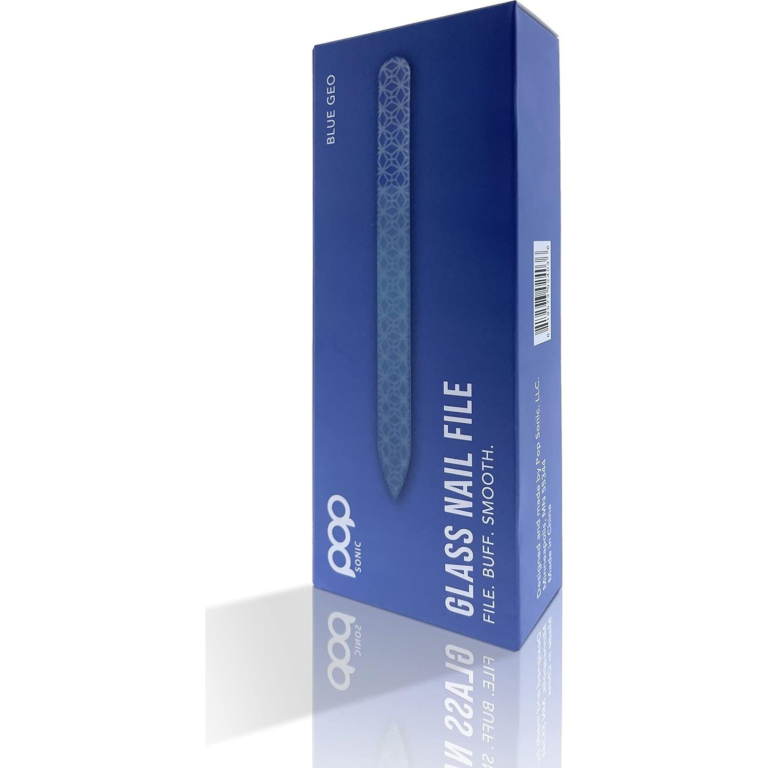 Lima de Uñas de Cristal Doble Cara Pop Sonic Geo Azul