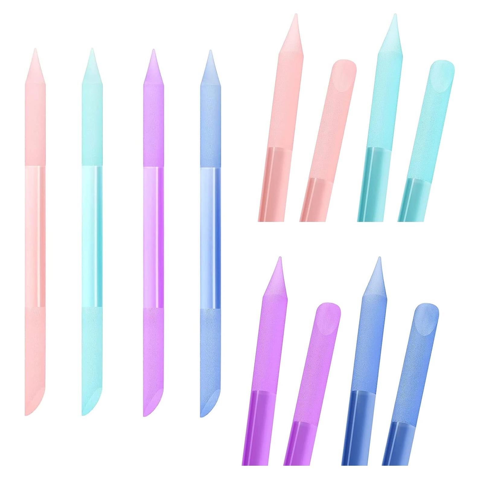 Juego de 4 Empujadores de Cutículas de Vidrio heemeei