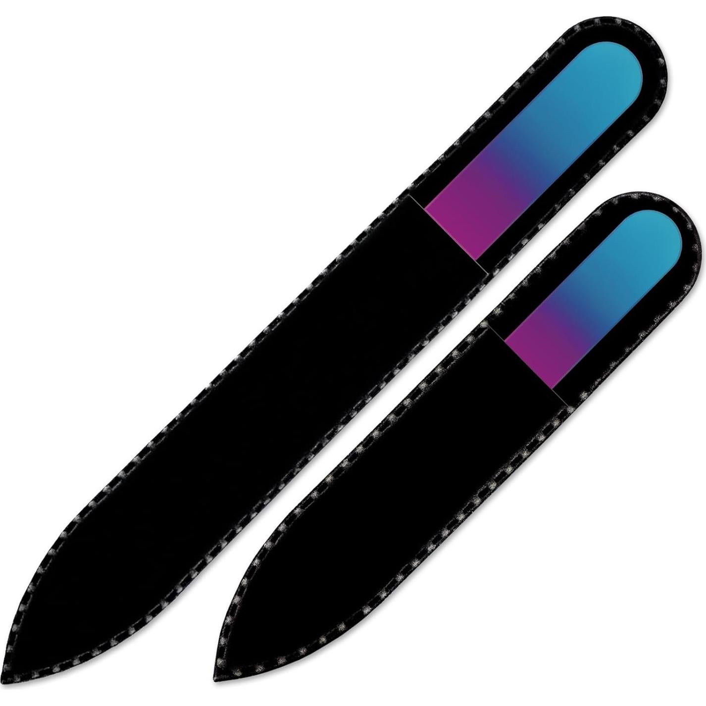 Set de 2 Limpiadores de Uñas de Vidrio Mont Bleu - Azul Púrpura