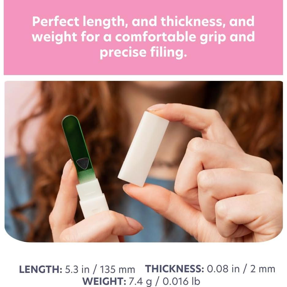 Lima de Uñas de Vidrio Checo Bona Fide Beauty - Suave y Duradera