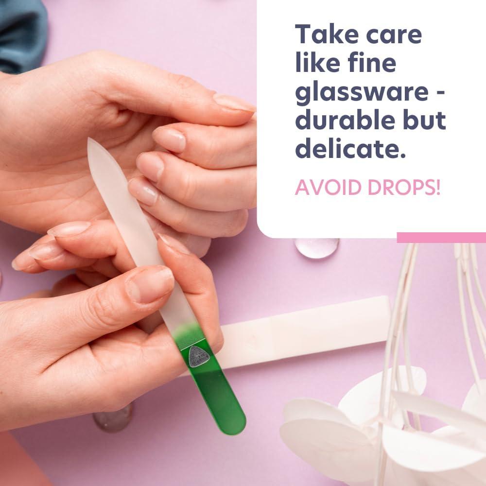 Lima de Uñas de Vidrio Checo Bona Fide Beauty - Suave y Duradera