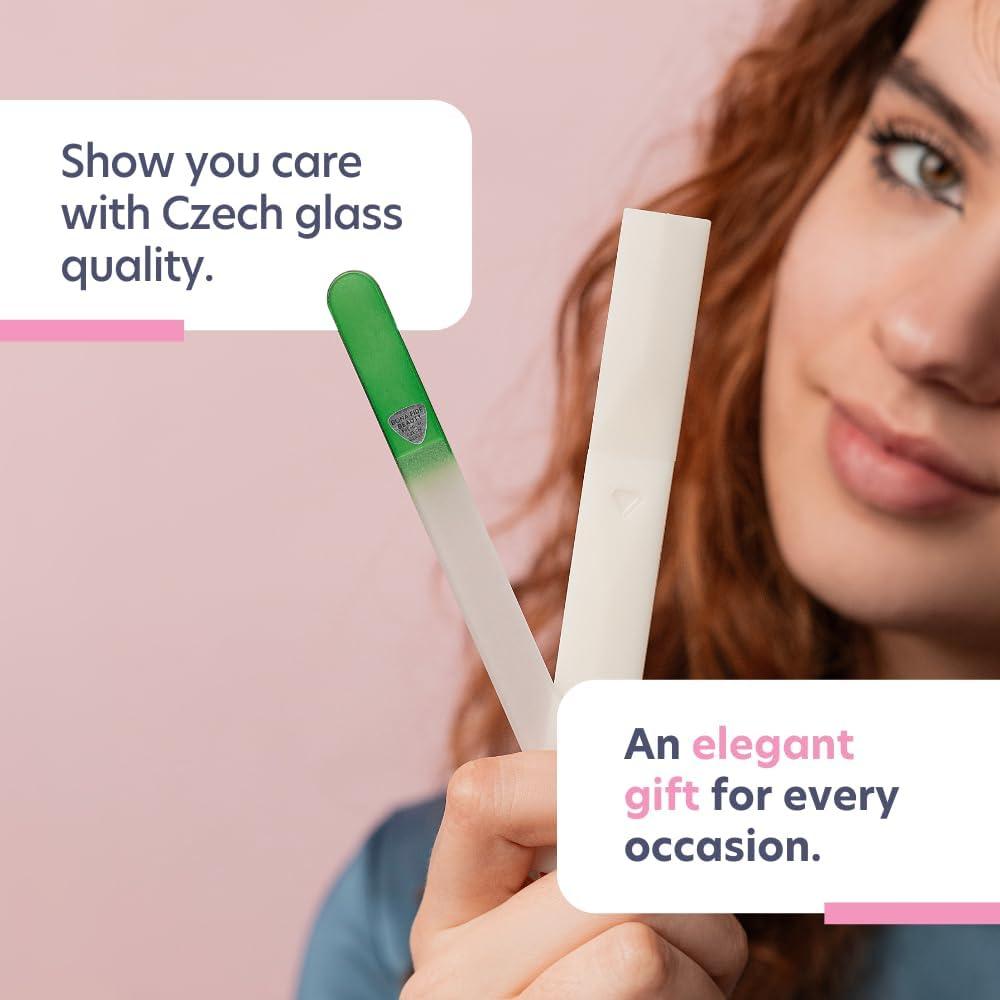 Lima de Uñas de Vidrio Checo Bona Fide Beauty - Suave y Duradera