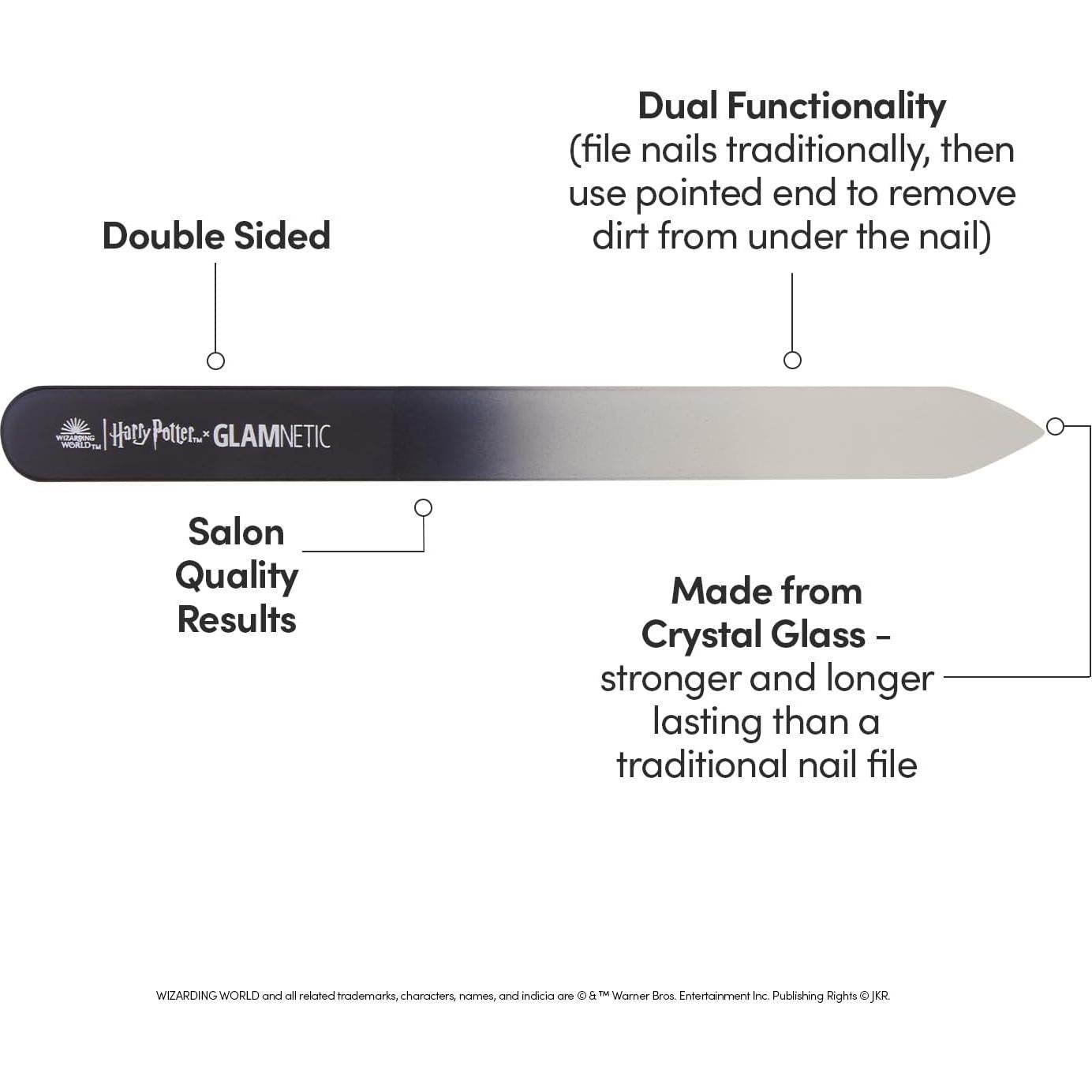 Lima de Uñas de Cristal Harry Potter x Glamnetic 17.8cm