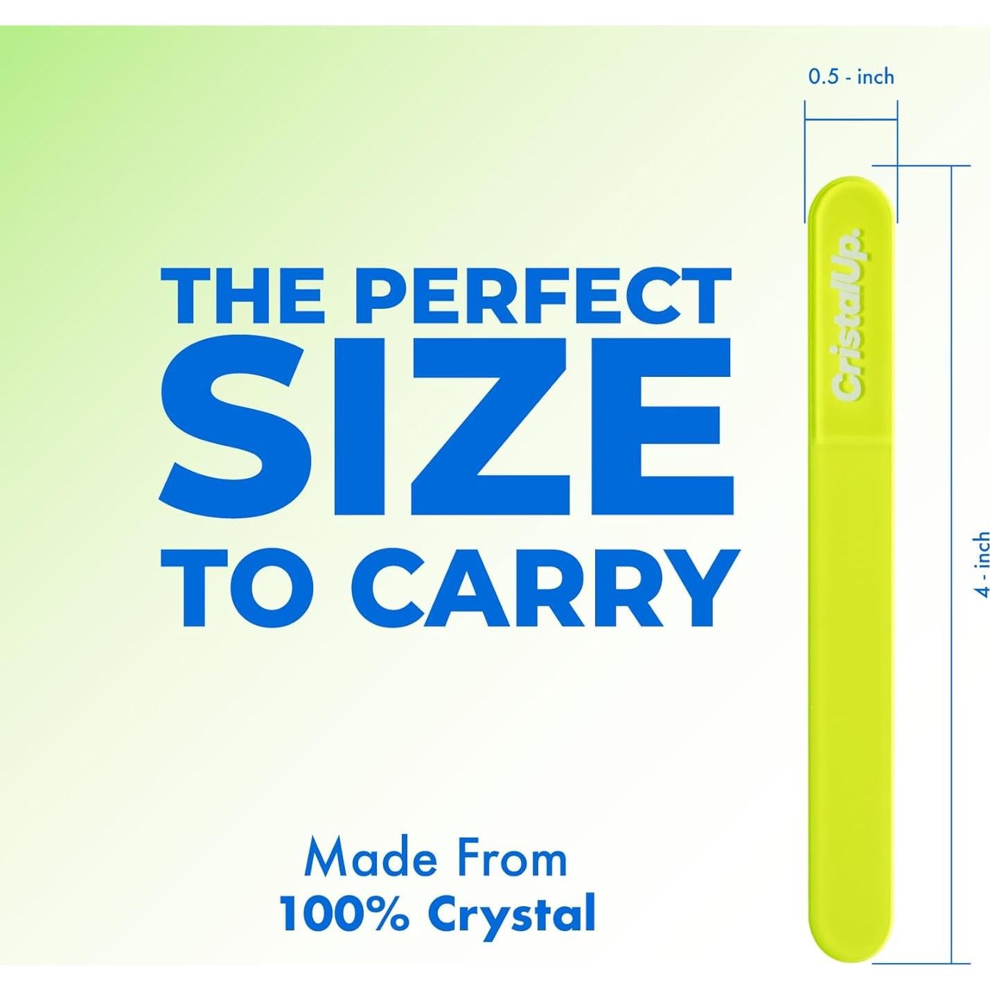 Lima de Uñas de Cristal CristalUp 8.89 cm Duradera y Suave