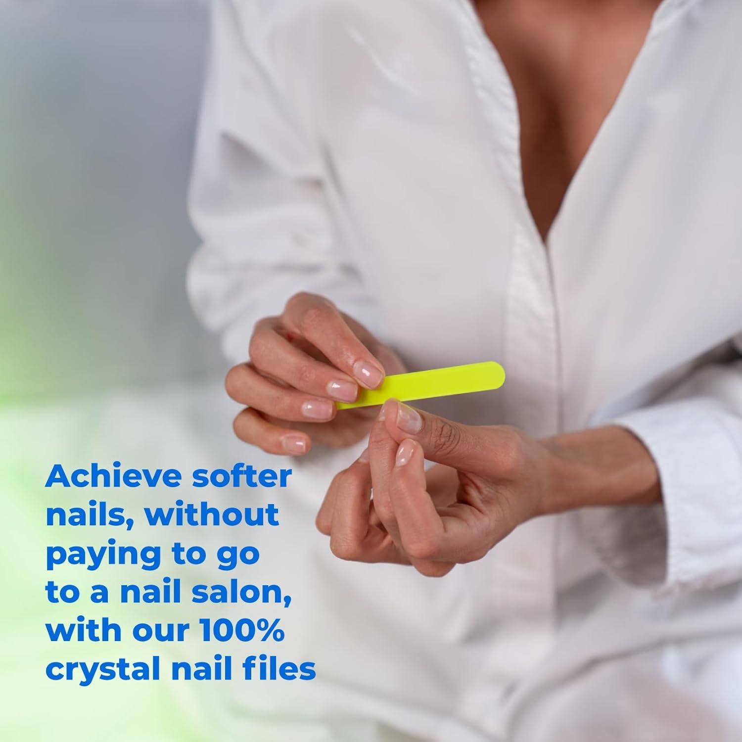 Lima de Uñas de Cristal CristalUp 8.89 cm Duradera y Suave