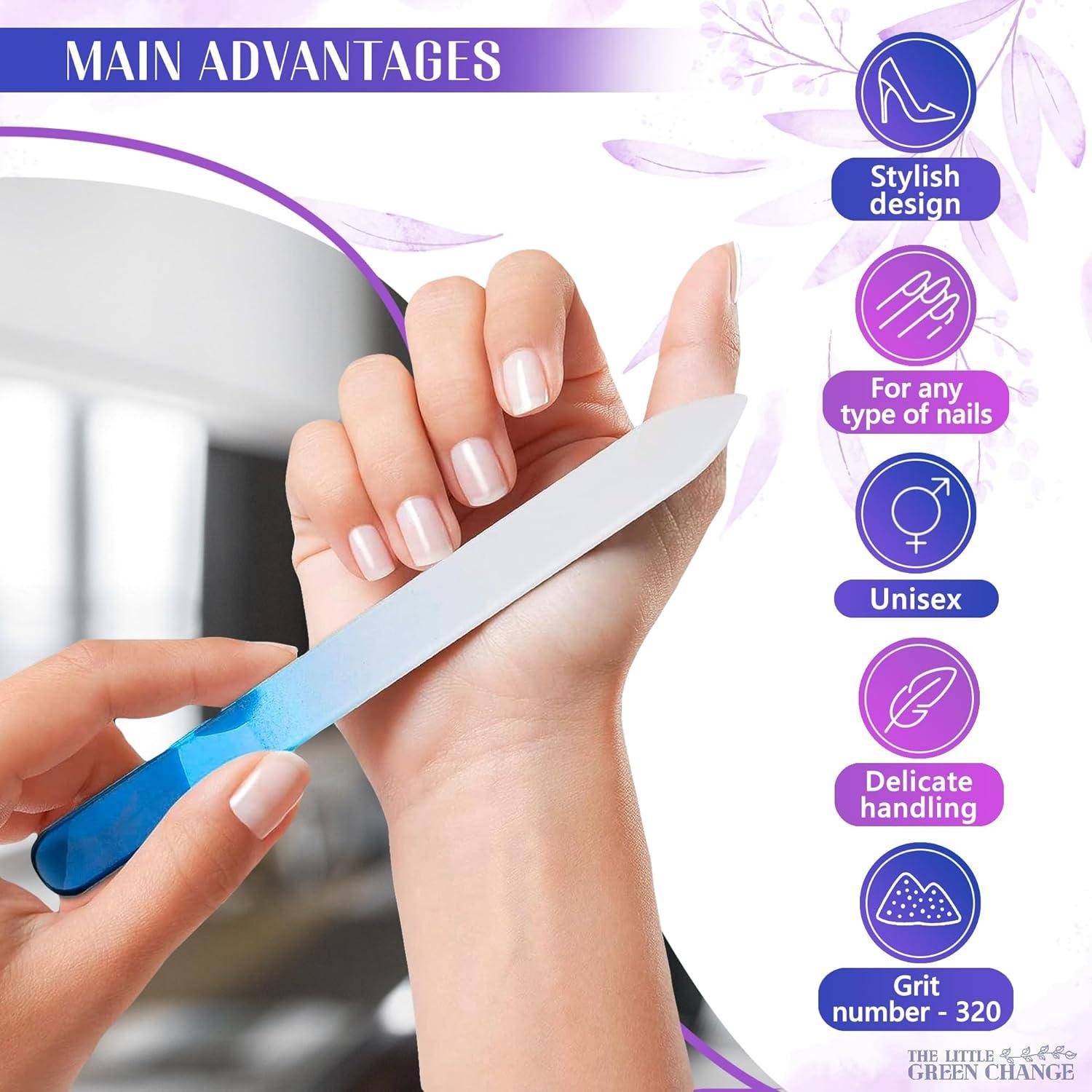 Juego de 3 limas de cristal The Little Green Change