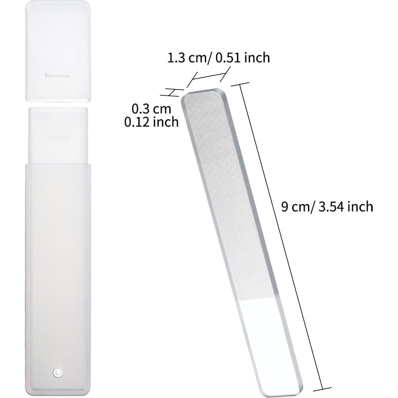 Kit de 4 Limadoras de Uñas de Vidrio Mudder con Estuche