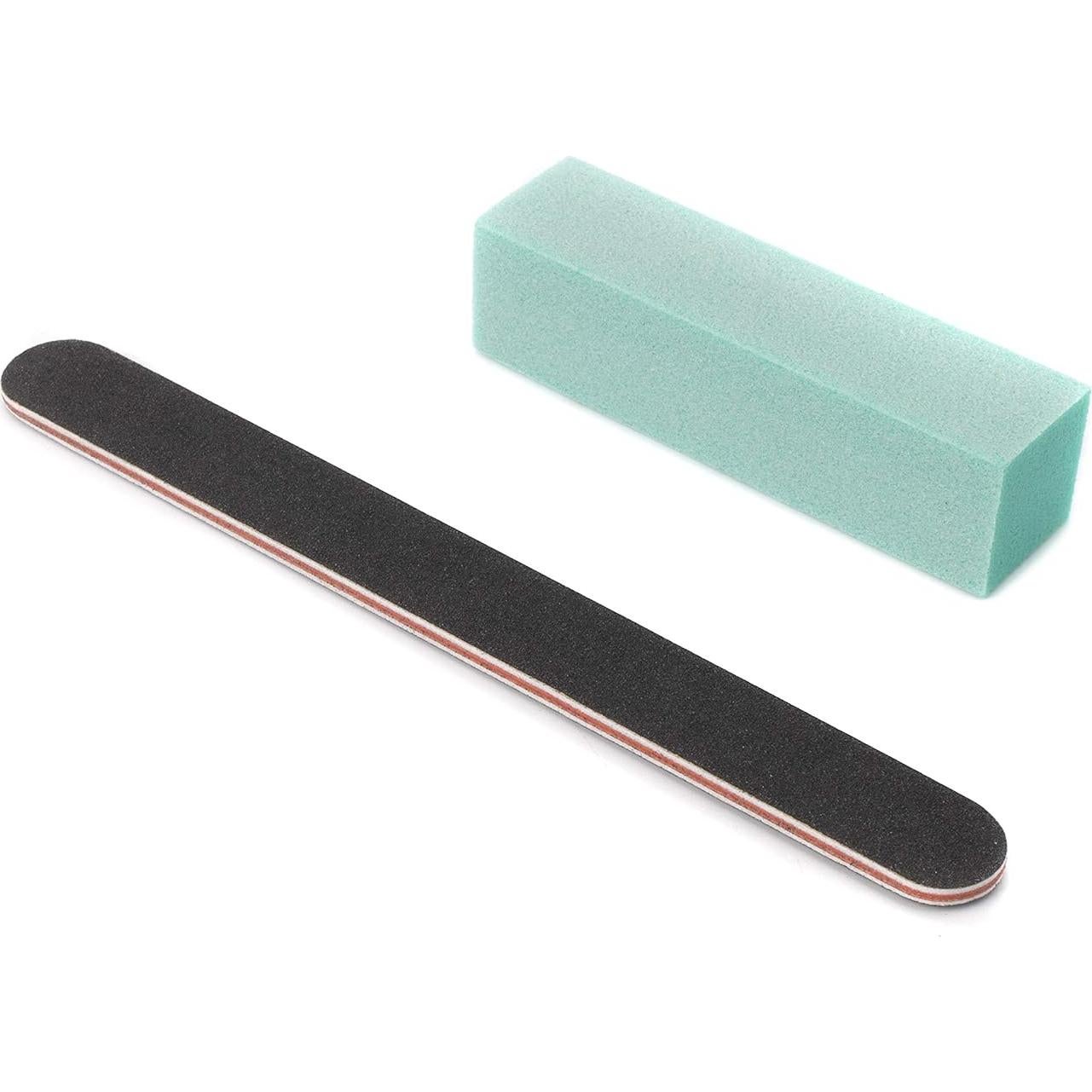 Kit de Limas de Uñas Profesional 100/180 Grano - 6 Piezas