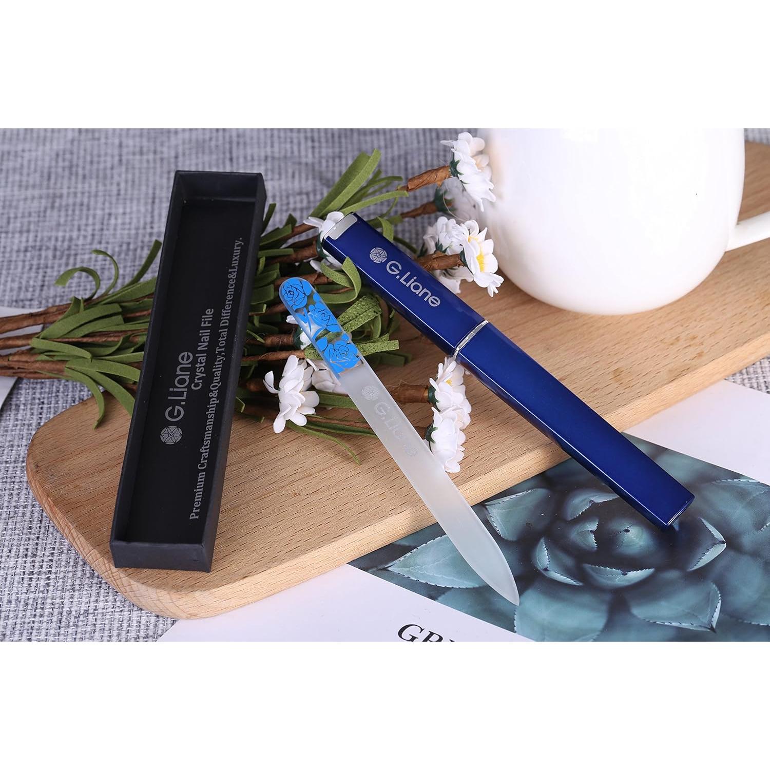 Juego de Lima de Uñas de Cristal G.Liane - Kit Profesional