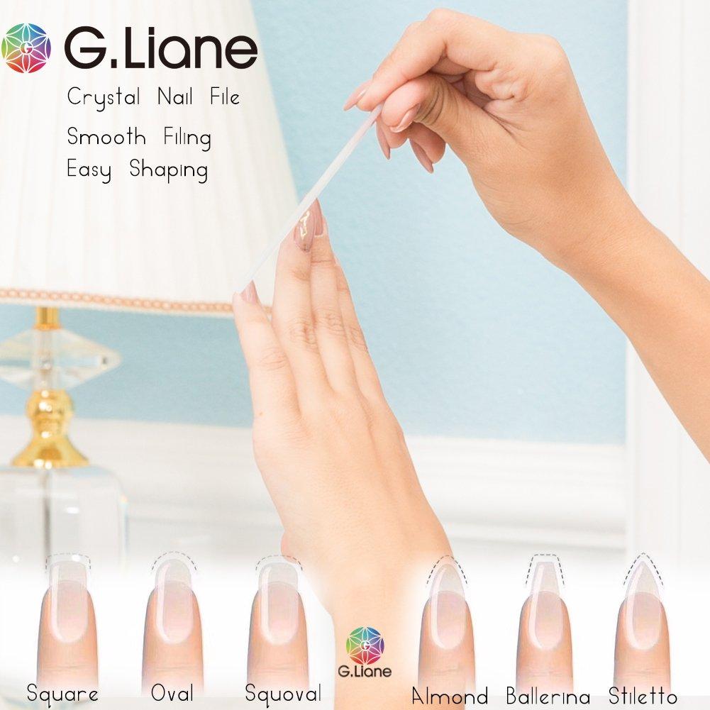 Juego de Lima de Uñas de Cristal G.Liane - Kit Profesional