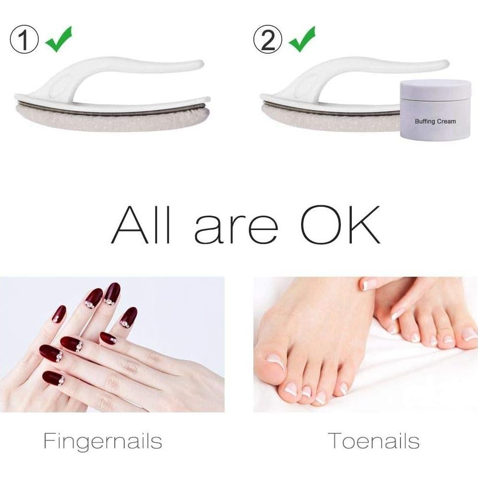 Lima de Uñas de Nano Vidrio beUakso con Estuche y Pulidor