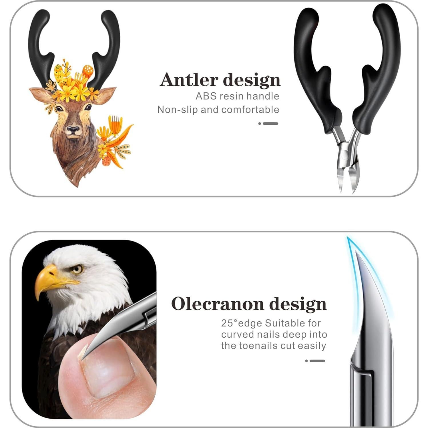 Cortauñas Profesional RIMEI DR316 para Uñas Gruesas y Encarnadas