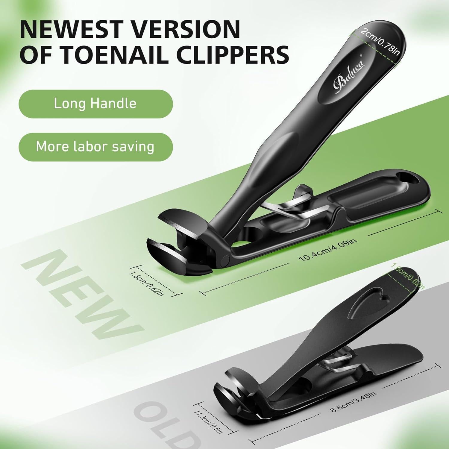 Cortauñas BALUCA Pro Angulado para Uñas Gruesas - Mango Largo