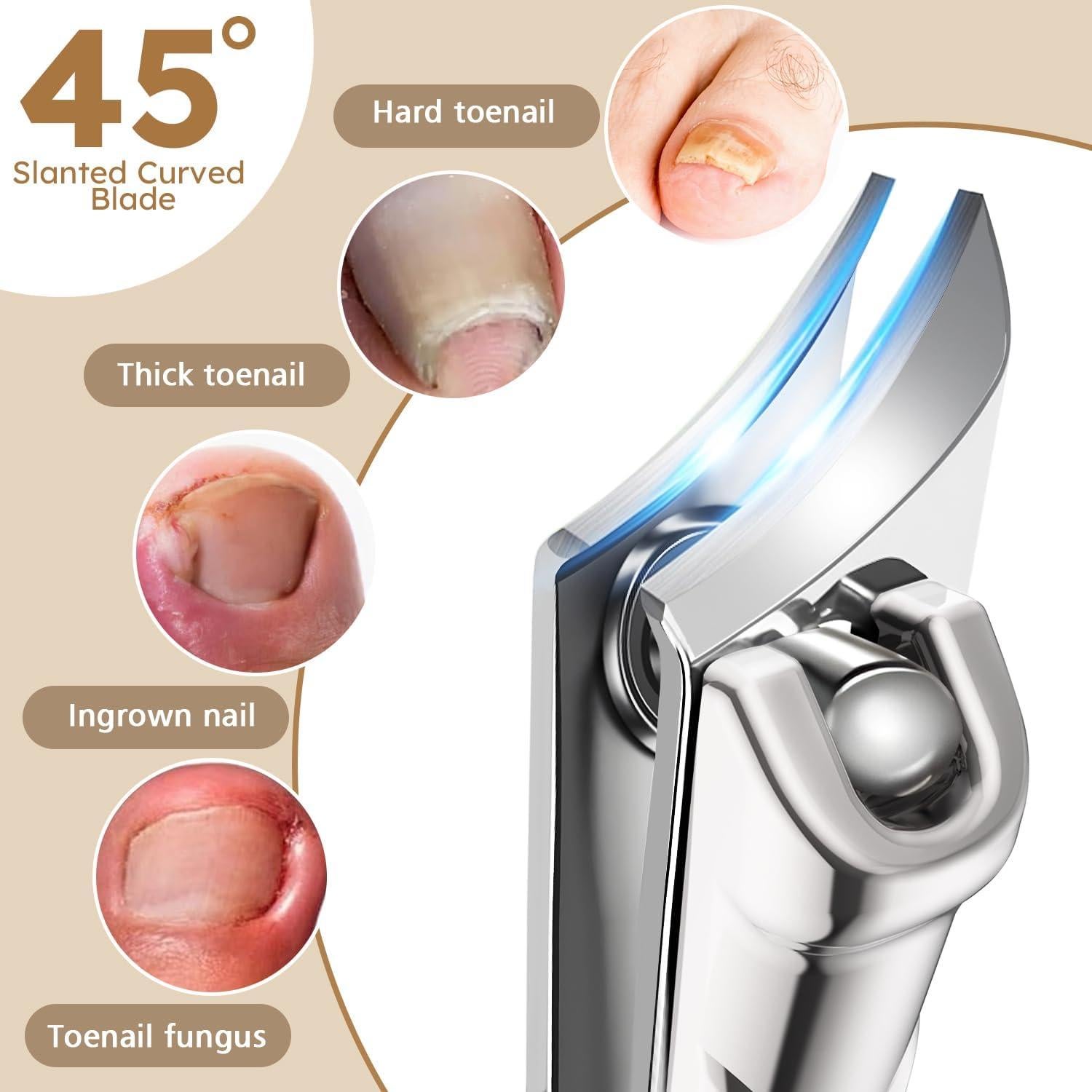 Cortauñas Nailysor para Uñas Gruesas y Encarnadas - Mango Antideslizante
