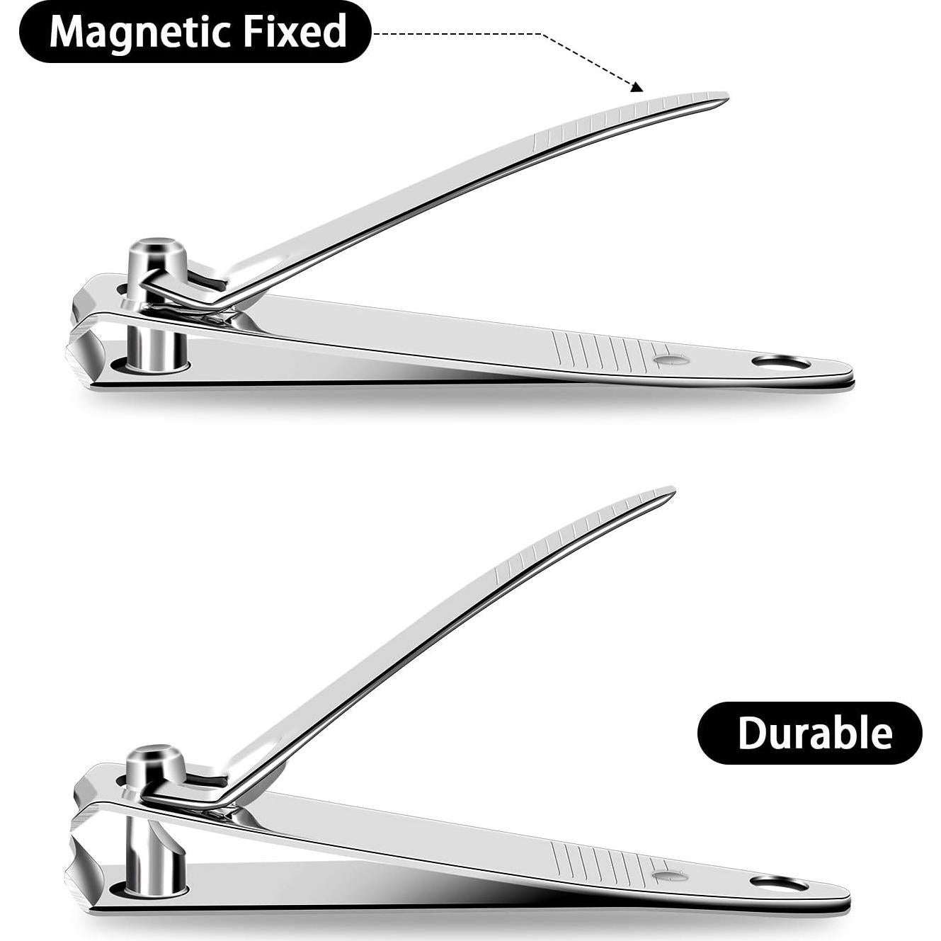 Kit de Cortauñas de Acero Inoxidable Mudder 28 Pcs Portátil