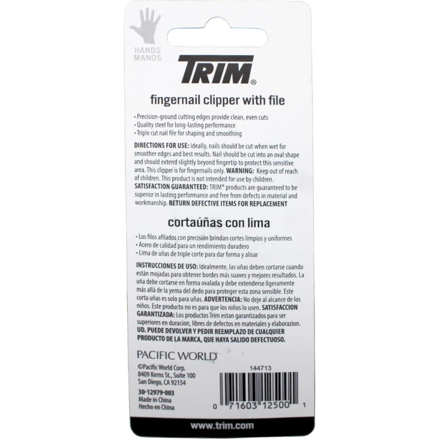 Cortador de Uñas Trim - Paquete de 3 Unidades