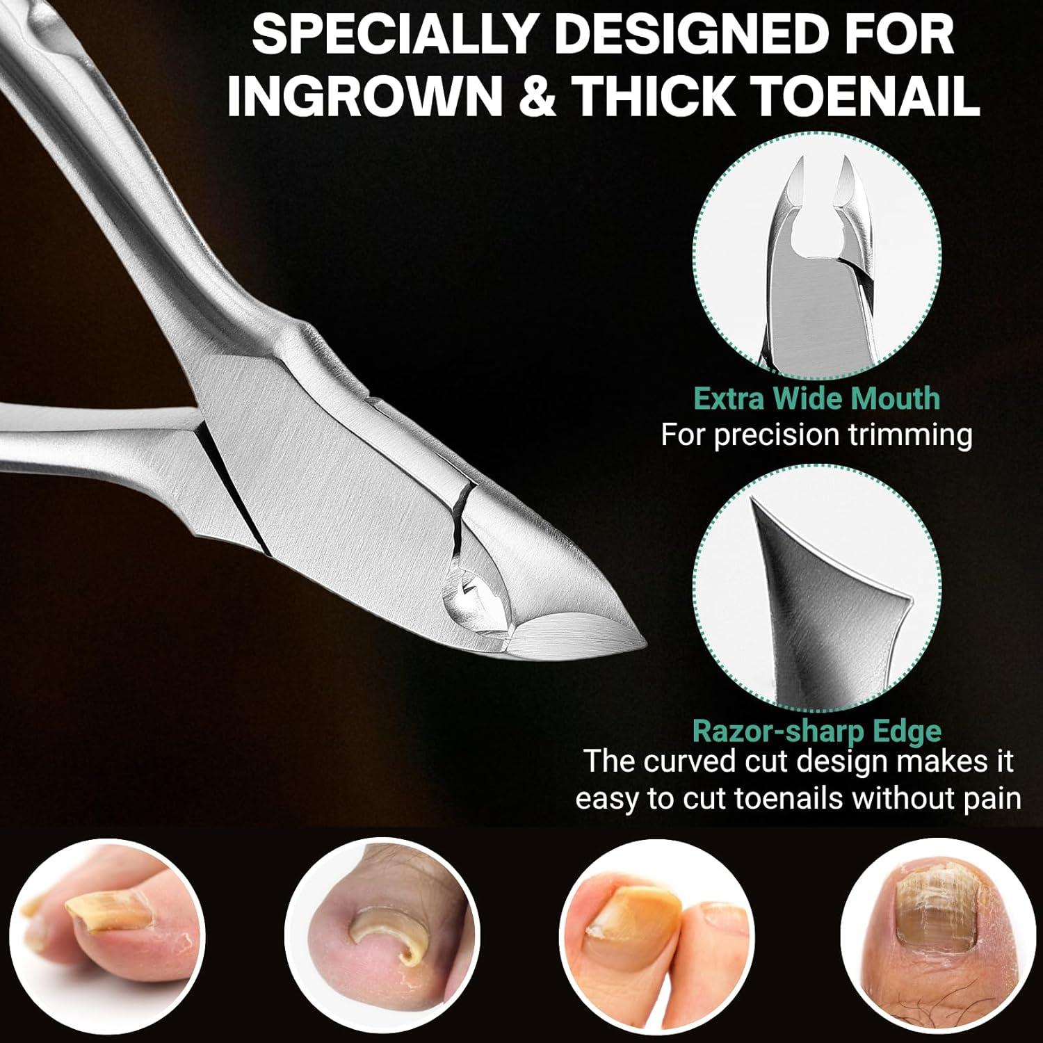 Alicates para Uñas de Pies VERVINEO - Acero Quirúrgico 14.3x9cm