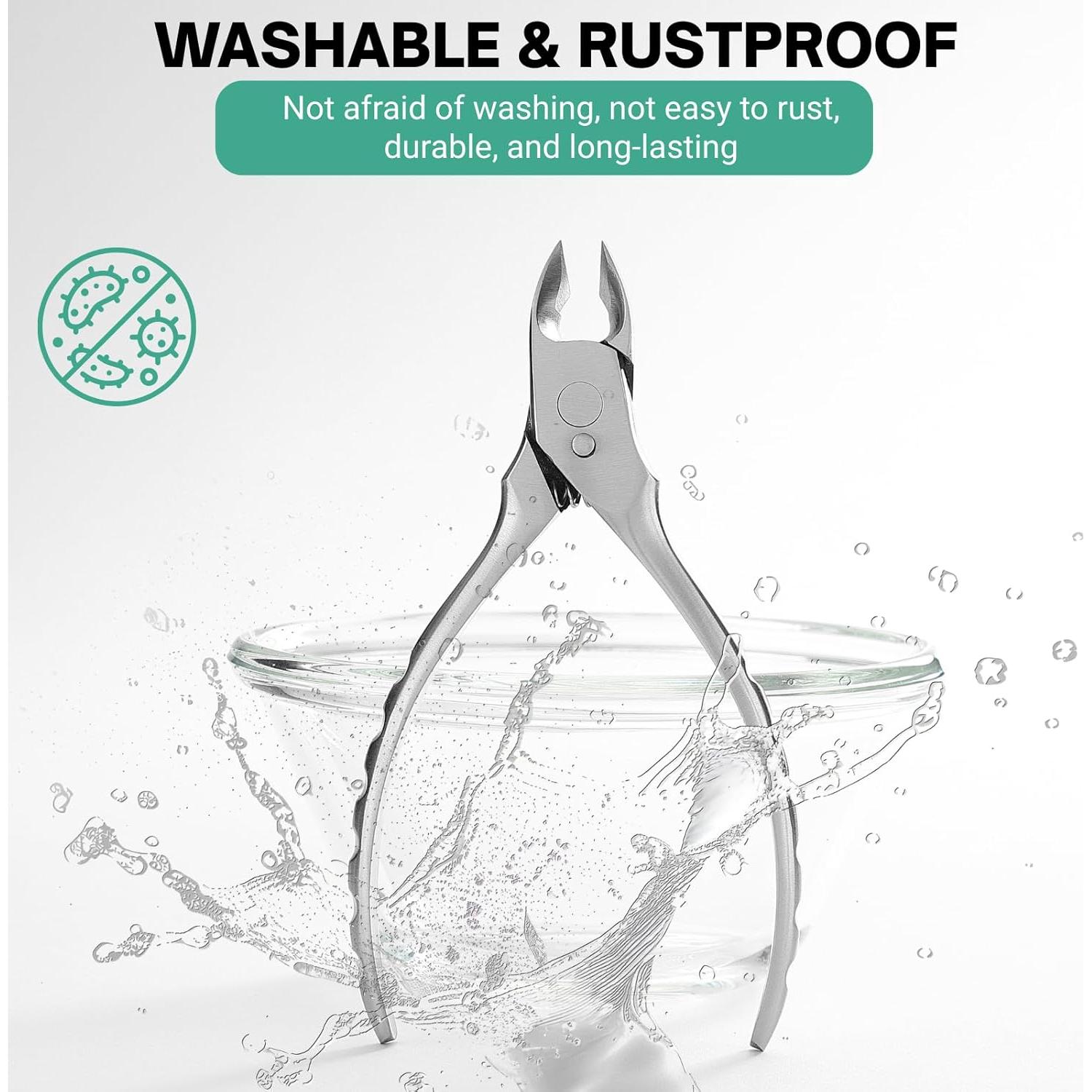 Alicates para Uñas de Pies VERVINEO - Acero Quirúrgico 14.3x9cm