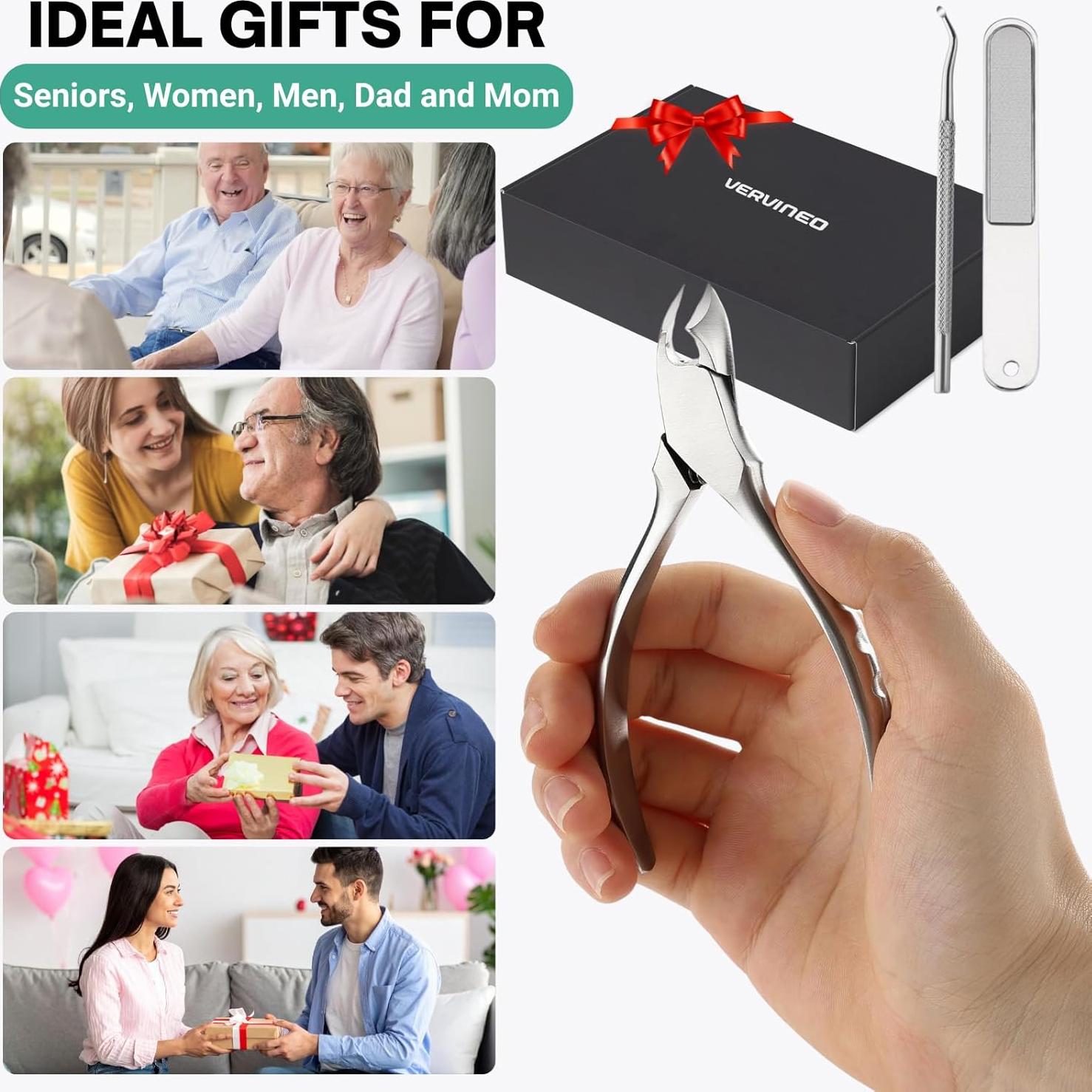 Alicates para Uñas de Pies VERVINEO - Acero Quirúrgico 14.3x9cm