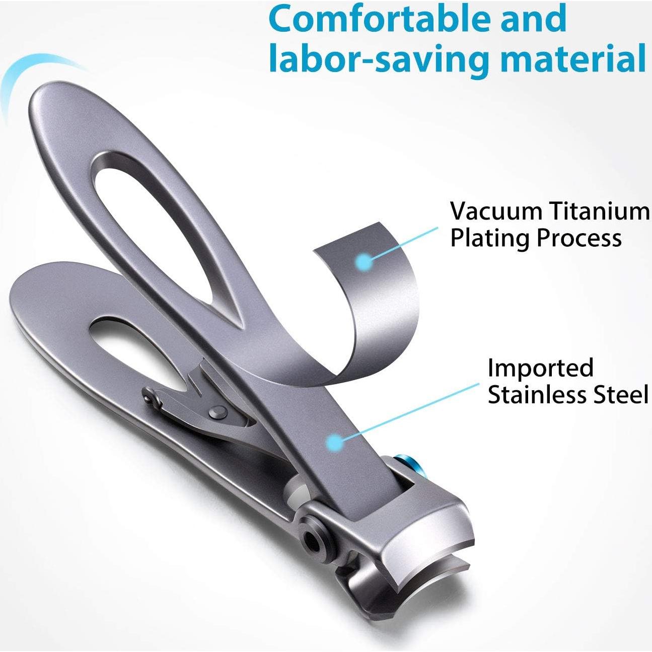 Cortauñas Sobredimensionados Mudder 2 Piezas Acero Inoxidable