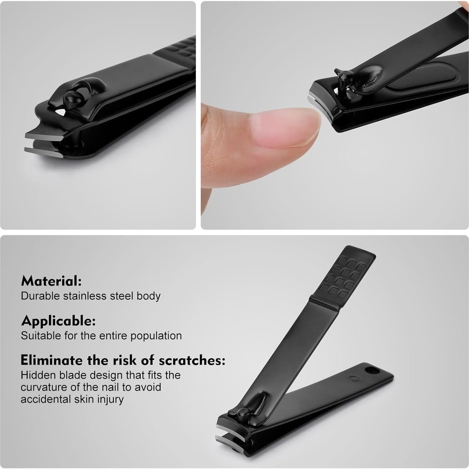 Set de Manicura Profesional Pangjiu 10 Herramientas Acero Inoxidable